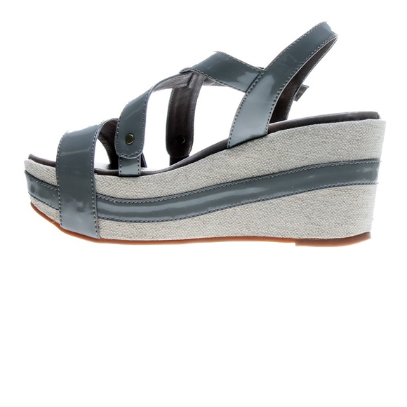NIB Antelope Patent Grey Wedges Size 39 - Picture 6 of 6